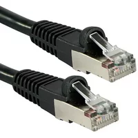 Lindy 47179. Cable length: 2 m Cable standard: Cat6a Cable shielding: S/FTP (S-STP) Connector 1: RJ-45 Connector 2: RJ-45 Connector contacts plating: Nickel/Gold Data transfer rate: 1000 Mbit/s Product colour: Black