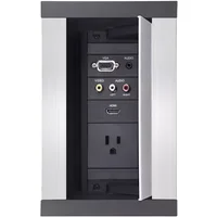 AMX HPX-600. Product colour: Silver Material: Aluminium Plastic Compatibility: HydraPort modules. Width: 138 mm Depth: 178 mm Height: 208 mm