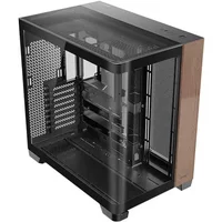 Antec C8 Curve Wood Full Tower Black. Transparent. Wood