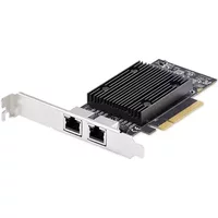 StarTech.com 2-Port PCIe 10Gb Ethernet Network Card 10GbE Network Interface Card Broadcom BCM57416 Chipset Dual RJ45 10GBase-T/Gigabit NIC Card TAA