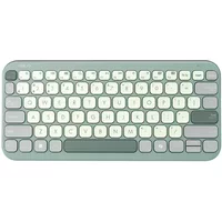 ASUS Marshmallow KW100 - keyboard - 1.6 mm key travel - 75% compact - green tea latte Input Device