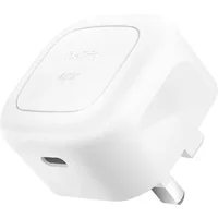 Belkin BoostCharge. Charger type: Indoor Power source type: AC USB Charger compatibility: Mobile phone USB Type-C ports quantity: 1 Fast charging. Product colour: White