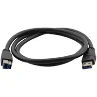 Kramer Electronics 15ft USB3.0-A - USB3.0-B USB cable USB 3.2 Gen 1 (3.1 Gen 1) 4.5 m USB A USB B 5 Gbit/s Black