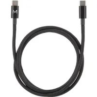 Mobilis 001389. Cable length: 1 m. Connector 1: USB C Connector 2: USB C USB version: USB 2.0 Maximum data transfer rate: 0.48 Gbit/s Product colour: Black