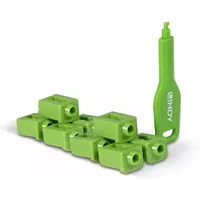 Lindy SFP Port Locks Green 10x + 1 Key. Product type: Port blocker + key Compatible ports/slots: SFP Product colour: Green. Width: 20 mm Depth: 74.5 mm Height: 5.9 mm