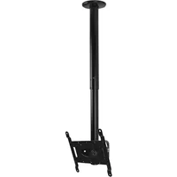B-Tech Telescopic Universal Flat Screen Ceiling Mount with Tilt (VESA 200 x 200) - 0.6m to 1m 50mm Pole