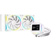 DeepCool LM240 White Liquid CPU Cooler with 2.4" IPS Display - Liquid CPU Coolers - AIO Coolers