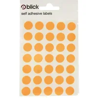 Blick Labels Circles Fluorescent Orange 13mm 140 Labels x20 (Pack 2800) - RS004356