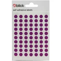 Blick Labels Circles Purple 8mm 490 Labels x20 (Pack 9800) - RS003052