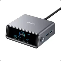 Anker Prime Charger (250W, 6 Ports, GaNPrime) and USB-C to USB-C Cable (240W, Upcycled-Braided)