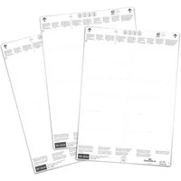 Durable Insert Sheets for Ticket Holders - 240 Labels - 100 x 38 mm