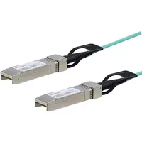 StarTech.com Cisco SFP-10G-AOC3M Compatible 3m/9.84ft 10G SFP+ to SFP+ AOC Cable - 10GbE SFP+ Active Optical Fiber - 10Gbps SFP Plus/Mini GBIC/Transceiver Module Cable - Firepower ASR1000. Cable length: 3 m Connector 1: SFP+ Connector 2: SFP+