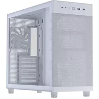ASUS Prime AP303 Tempered Glass Panel Compact 44L ATX Mid-Tower PC Case - 360mm Radiator, USB-C 20Gbps, GPU Bracket - White