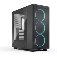 Fractal Design Epoch XL RGB Black E-ATX/ATX Mid Tower PC Case, Light-Tint Tempered Glass, 3 x 140mm Momentum RGB Fans, USB-C 20Gbps, 360mm Radiator Support, 425mm GPU Clearance - PC Tower Cases -