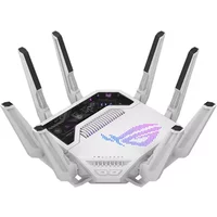 ASUS ROG Rapture GT-BE19000AI wireless router 10 Gigabit Ethernet Tri-band (2.4 GHz / 5 GHz / 6 GHz) White