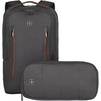 Wenger 606489 City Upgrade Laptop Backpack Grey Fits 15.6" 39.6cm