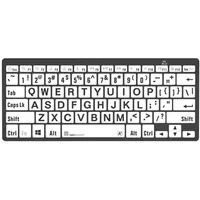 LogicKeyboard Largeprint - keyboard - mini, Windows - QWERTY - UK - black on white Input Device