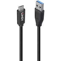 Lindy 36972. Cable length: 1.5 m. Connector 1: USB A Connector 2: USB C USB version: USB 3.2 Gen 2 (3.1 Gen 2) Maximum data transfer rate: 10 Gbit/s Connector contacts plating: Nickel Product colour: Black