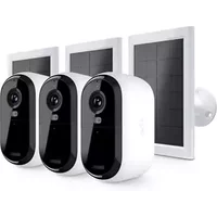 Arlo Essential 3 2K 3 Camera Kit with Solar Panel Smart Home Security Camera - White