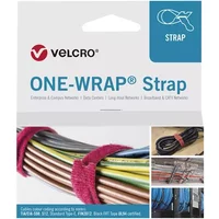 Velcro ONE-WRAP cable tie Releasable cable tie Polypropylene (PP) Velcro Black 25 pc(s)