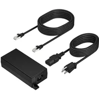HP Poly PoE++ 65W 2.5G Adapter with 3.66m CAT6A Cable and Power Cord Black