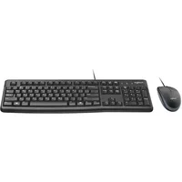 Logitech Desktop MK120. Keyboard form factor: Full-size (100%) Connectivity technology: Wired Device interface: USB Keyboard layout: QWERTY. Cable length: 1.5 m. Product colour: Black. Mouse included