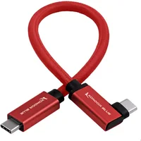 Kondor Blue KB-USBC-RA-R. Cable length: 0.216 m. Connector 1: USB C Connector 2: USB C USB version: USB 3.2 Gen 2 (3.1 Gen 2) Maximum data transfer rate: 10 Gbit/s Product colour: Red