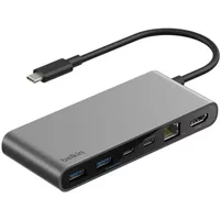 Belkin INC024HQSGY interface hub USB Type-C 10000 Mbit/s Grey