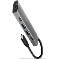 Axagon HMC-5G2 USB 10Gbps hub, 2x USB-A, 2x USB-C, HDMI 4k/60Hz, PD 100W, USB-C cable
