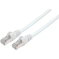 Intellinet Network Patch Cable Cat6 3m White Copper S/FTP LSOH / LSZH PVC RJ45 Gold Plated Contacts Snagless Booted Lifetime Warranty 3 m Cat6 S/FTP (S-STP) RJ-45 RJ-45 White