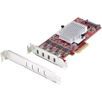 StarTech.com 4-Port USB Type-C PCIe Card, USB 3.2 10Gbps, USB-C PCI Express Expansion Card, 4x Independent USB Controllers, Windows/Linux/macOS, TAA-Compliant