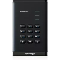 iStorage diskAshur 1 TB Black | Secure Portable Hard Drive | | FIPS 140-3 Level 3 Complaint |Common Criteria EAL 5+ | PIN protected | AES-XTS 256-bit hardware encryption | GDPR TAA Compliant | Dust/Water Resistant | 1 TB 2.5" 3.2 Gen 1 (3.1 Gen