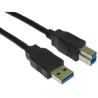 Cables Direct USB3-805 USB cable USB 3.2 Gen 1 (3.1 Gen 1) 5 m USB A USB B Black