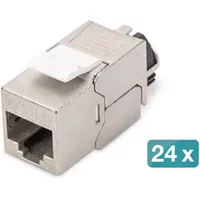 Digitus CAT 6A Keystone module shielded with intelligent cable manager set (24 pieces)