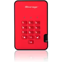 iStorage diskAshur² SSD 2TB Red | Secure Portable Solid State Drive |AES-XTS 256-bit Hardware Encryption | PIN protected | OS & Platform Independent | TAA Compliant |Brute force hack defence | Dust/Water Resistant