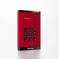 iStorage diskAshur HDD 500GB Red | Secure Portable Hard Drive | FIPS 140-3 Level 3 Complaint |Common Criteria EAL 5+ | PIN protected | AES-XTS 256-bit hardware encryption | GDPR TAA Compliant | Dust/Water Resistant | 500 GB 2.5" 3.2 Gen 1 (3.1 G