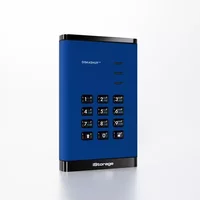 iStorage diskAshur SSD 1TB Blue | Secure Portable Solid State Drive | FIPS 140-3 Level 3 Complaint |Common Criteria EAL 5+ | PIN protected | AES-XTS 256-bit hardware encryption | GDPR TAA Compliant | Dust/Water Resistant | 1 TB 2.5" USB Type-A /