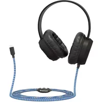 MAXCases Extreme Headset w/braided cable inline volume control and built-in microphone w/USB-C connector (Black)