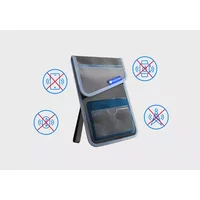 MAXCases MAX ShieldBloc Phone Pouch w/RF Blocking ID Pocket and Velcro Closures (Grey)