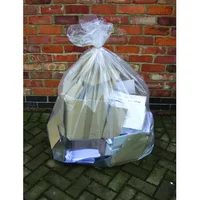 2Work Wheelie Bin Liner Clear PK100 - Rubbish Bins - Refuse Sacks