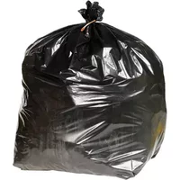 2Work Extra Heavy Duty Refuse Sack LPDE Black 457x725x950mm Pack of