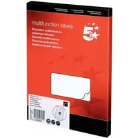 5Star 903830 self-adhesive label Rectangle Permanent White 1600 pc(s)