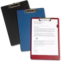 Office Standard Clipboard with PVC Cover Foolscap Black 913632