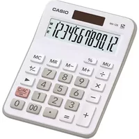 Casio MX-12B 12 Digit Basic Calc WHT - Calculators - Desktop Calculators