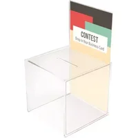 Deflecto 66001. Material: Polystyrene Product colour: Transparent. Dimensions (WxDxH): 212 x 211 x 381 mm Weight: 1.2 kg Package weight: 1.62 kg