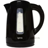 Igenix 1.7 Litre Jug Kettle Cordless Black 3kW Rapid boil IG7205
