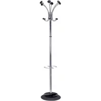 Alba Chromy Coat Stand 350x350x1790mm ChromeBlack PMCLASS ALB00715