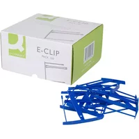 Q-Connect Binding E-Clip 60mm Blue (Pack of 100) Ref KF02282