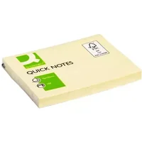 Q-Connect Quick Notes Sticky Notes 76 x 102mm Yellow (Pack of 12) KF01410