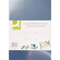 Q-CONNECT KF24011 binding cover A4 Polyvinyl chloride (PVC) Transparent 100 pc(s)